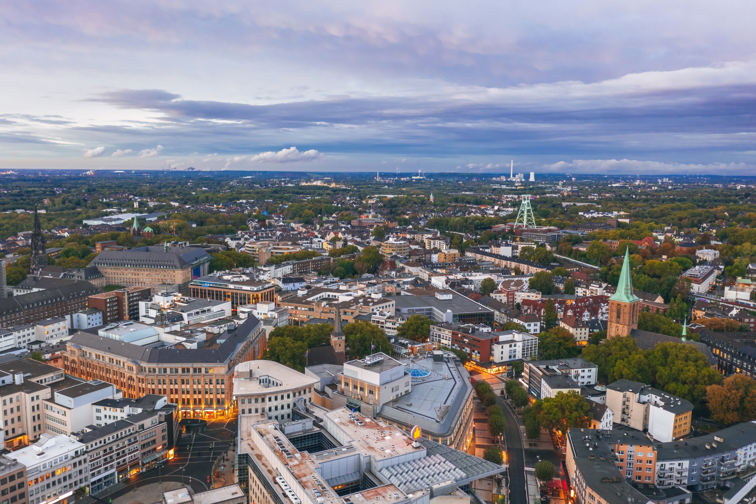 Bild vom Blick auf Bochum aus der Vogelperspektive