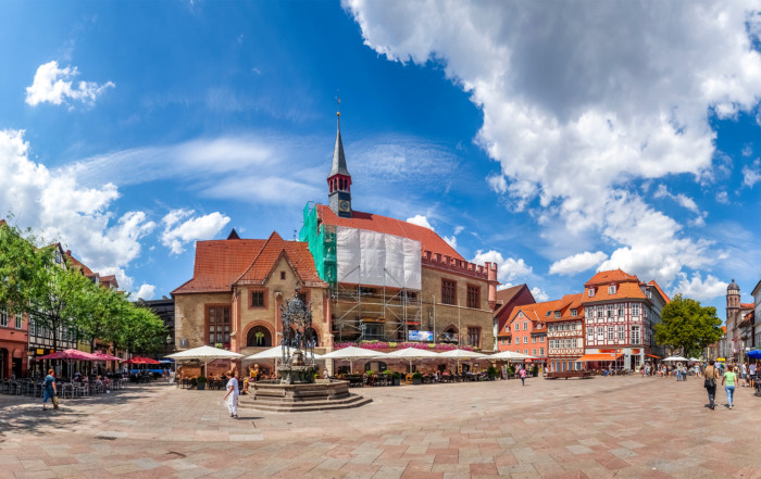 Ein Bild des Marktplatzes in Göttingen