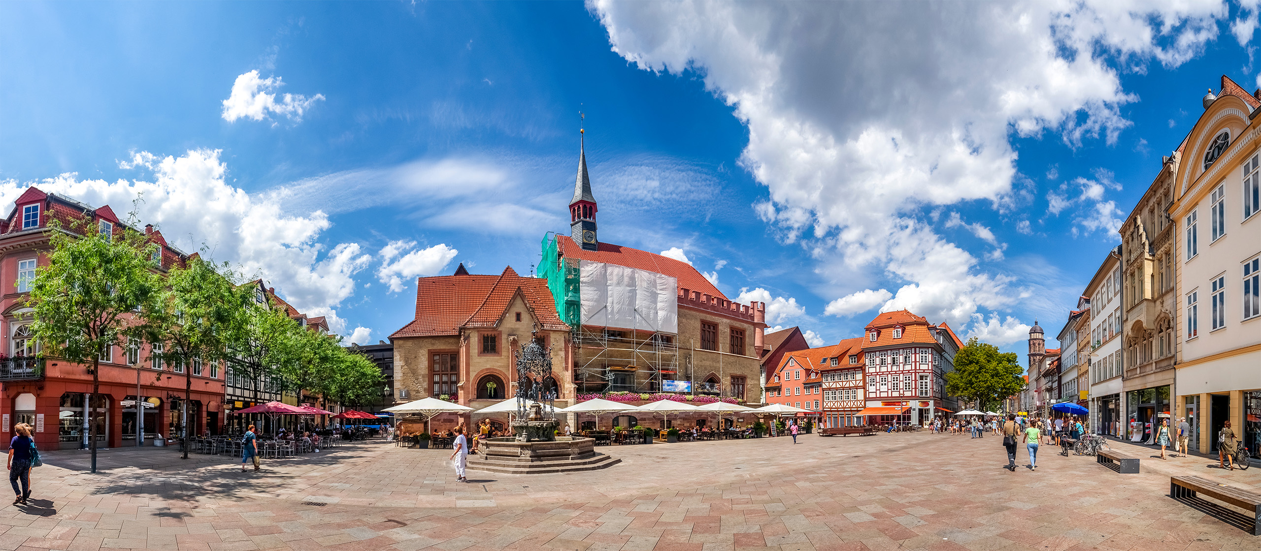 Ein Bild des Marktplatzes in Göttingen