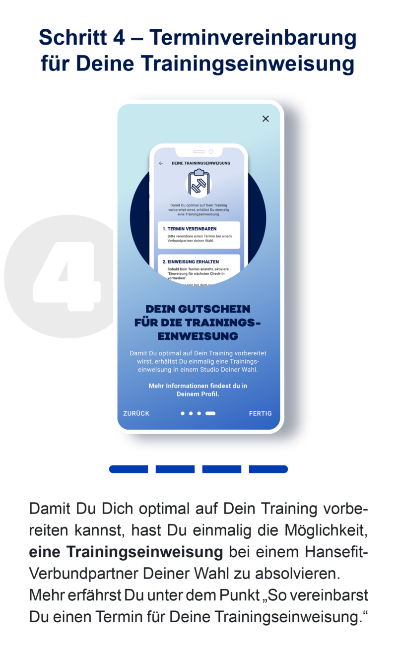 app-schritt4 App Schritt 4 Termin für die Trainingeinweisung