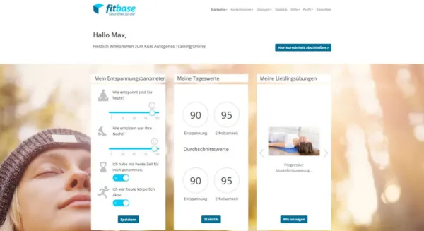 autgenes-training-plattform Screenshot der fitbase Kursumgebung