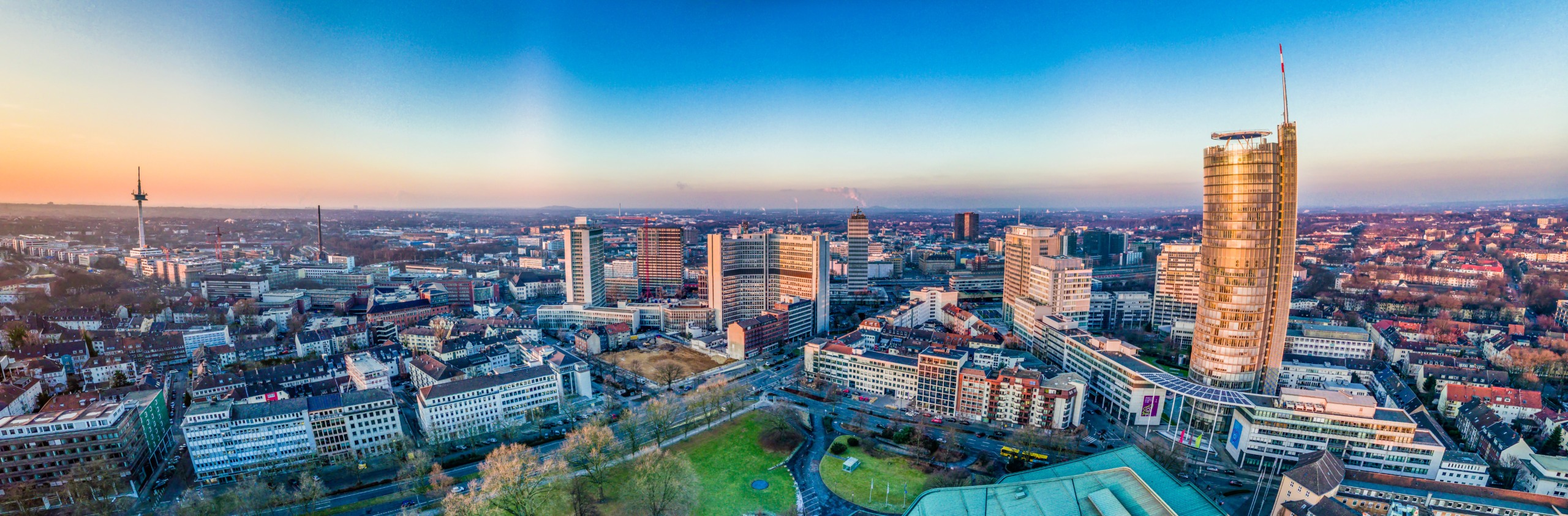 Skyline der Stadt Essen