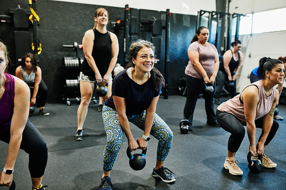 Frauen im Fitnessstudio