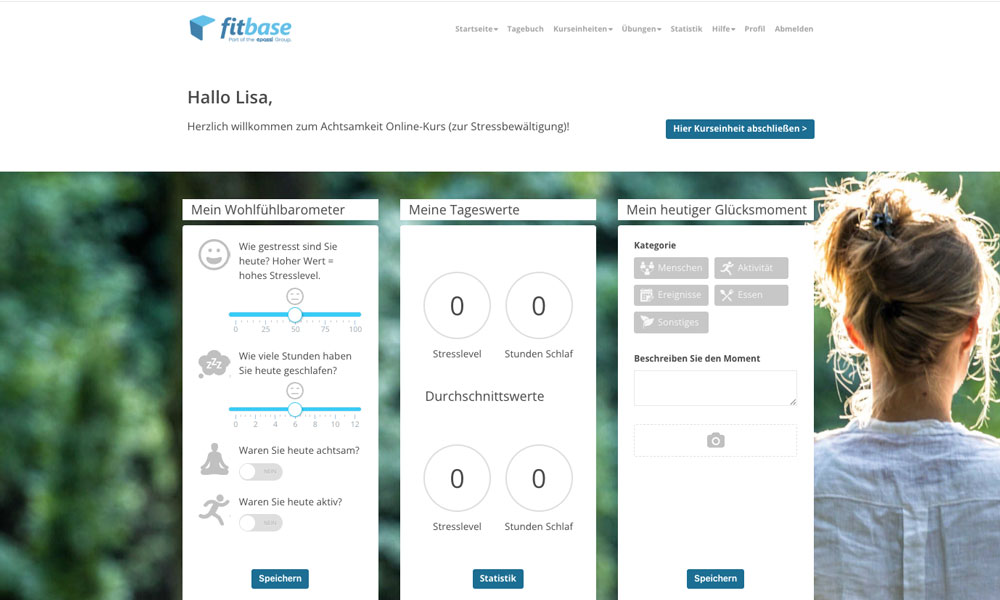 Dashboard Achtsamkeit