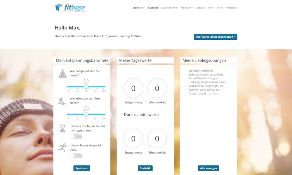 Dashboard Autogenes Training