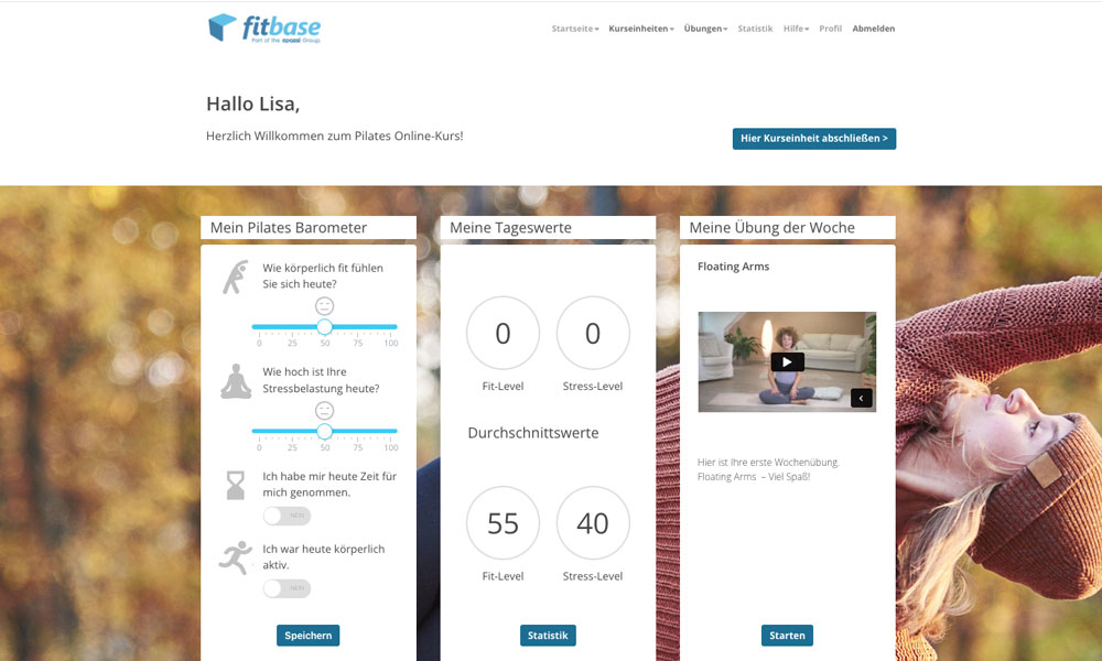 Dashboard Pilates