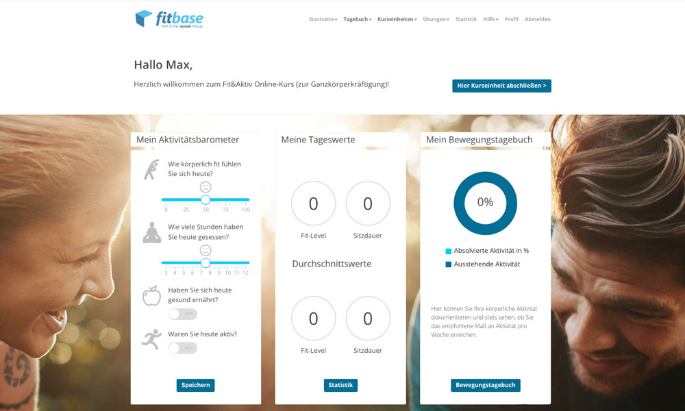 Dashboard Fit und aktiv