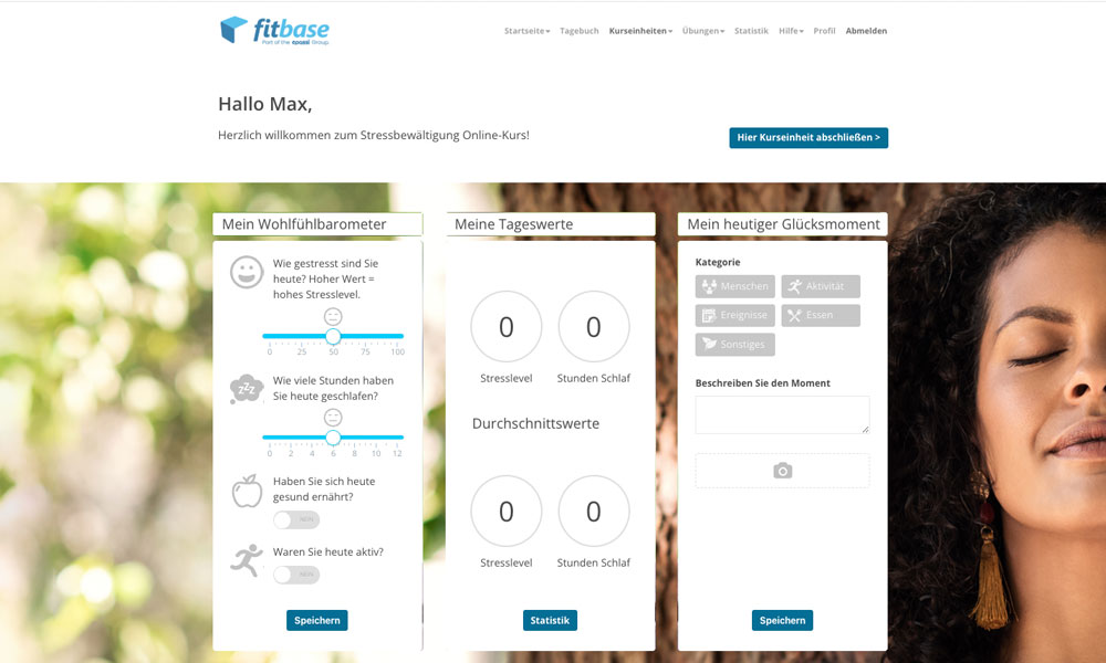 Dashboard Stressbewältigung